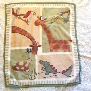 Safari baby blanket
